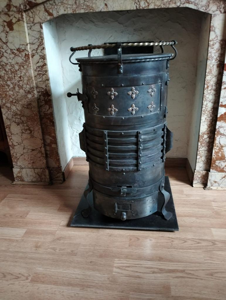 Ancien poêle bois/charbon, Maison & Meubles, Poêles, Utilisé, Autoportant, Poêle à bois, Bois, Enlèvement