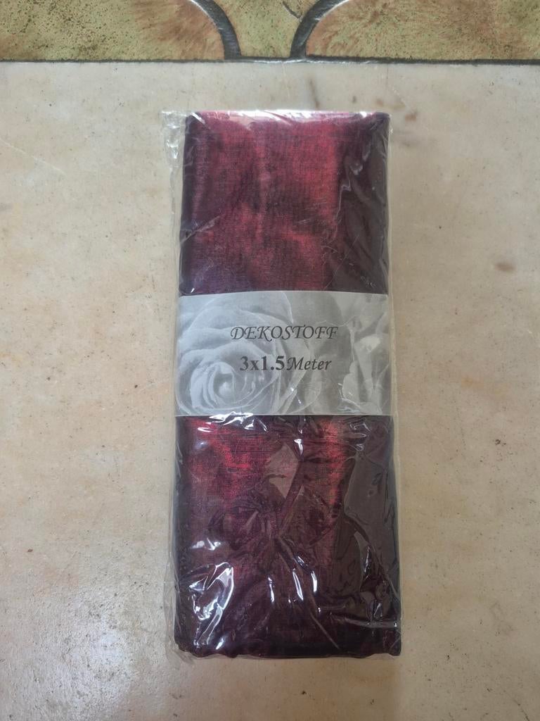Decoratieve stof van organza in nieuwstaat., Ophalen, Zo goed als nieuw, Rechthoek, Binnen