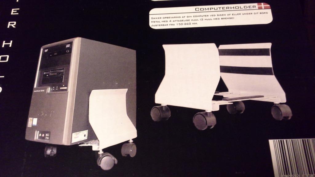 Computerhouder op wieltjes voor vaste PC, Computers en Software, Desktop Pc's, Ophalen of Verzenden