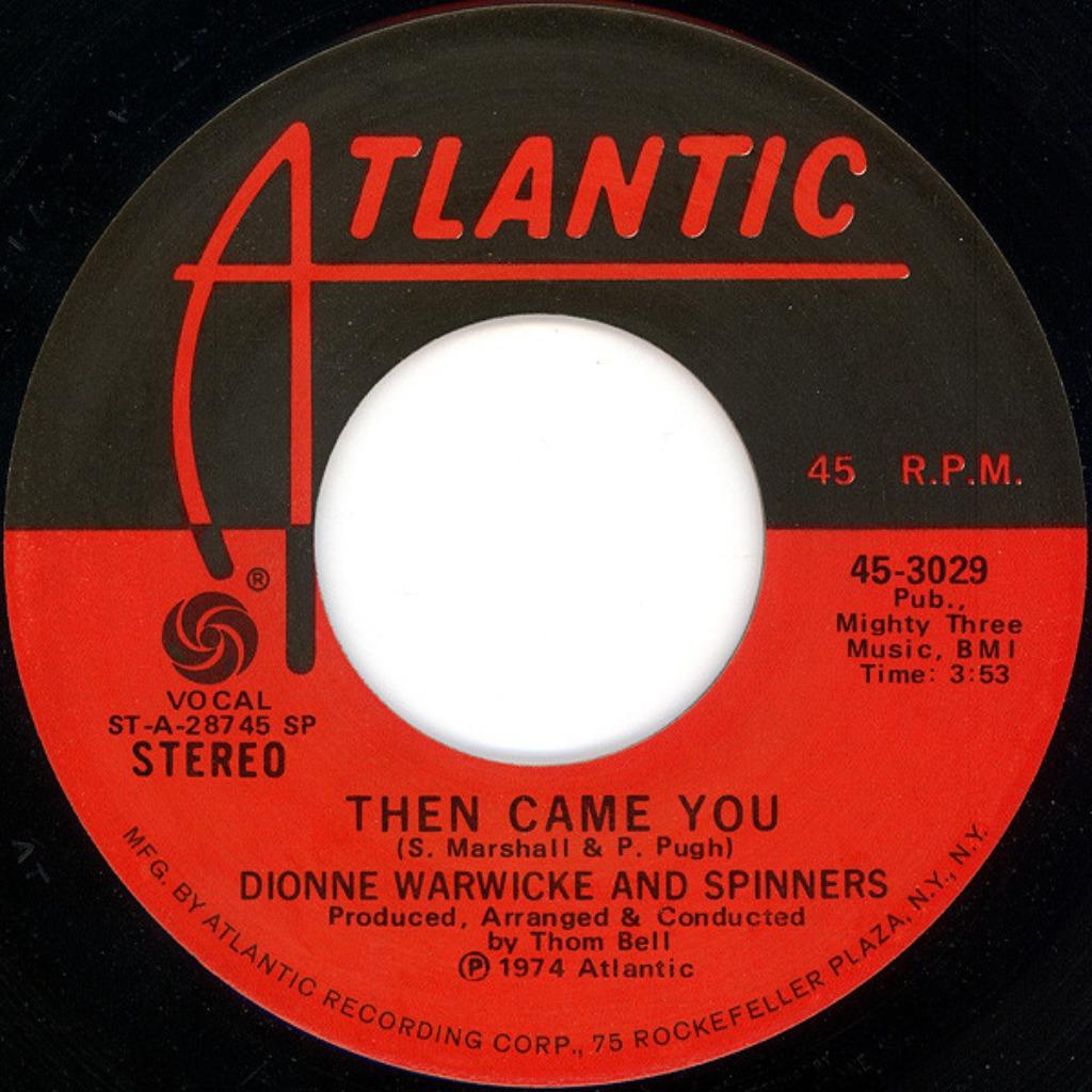 Dionne Warwicke et Spinners — Then Came You '7 U.S., CD & DVD, Vinyles Singles, Utilisé, Single, R&B et Soul, 7 pouces, Enlèvement ou Envoi