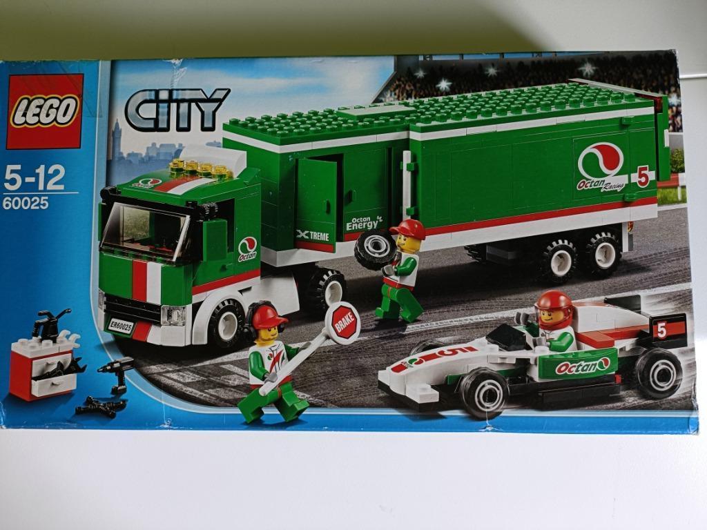 Lego City 60025 Grandprix Truck en Racewagen, Enlèvement ou Envoi, Comme neuf, Ensemble complet, Lego