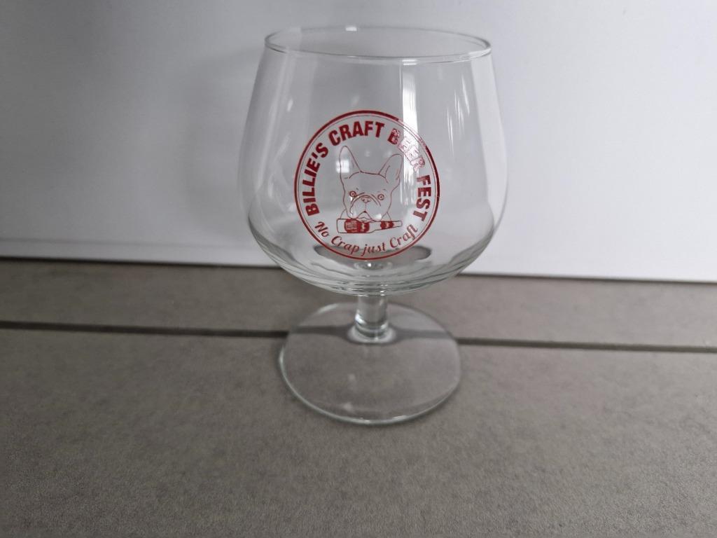 glas Billie's Craft Beer Fest, Verzenden, Zo goed als nieuw, Bierglas