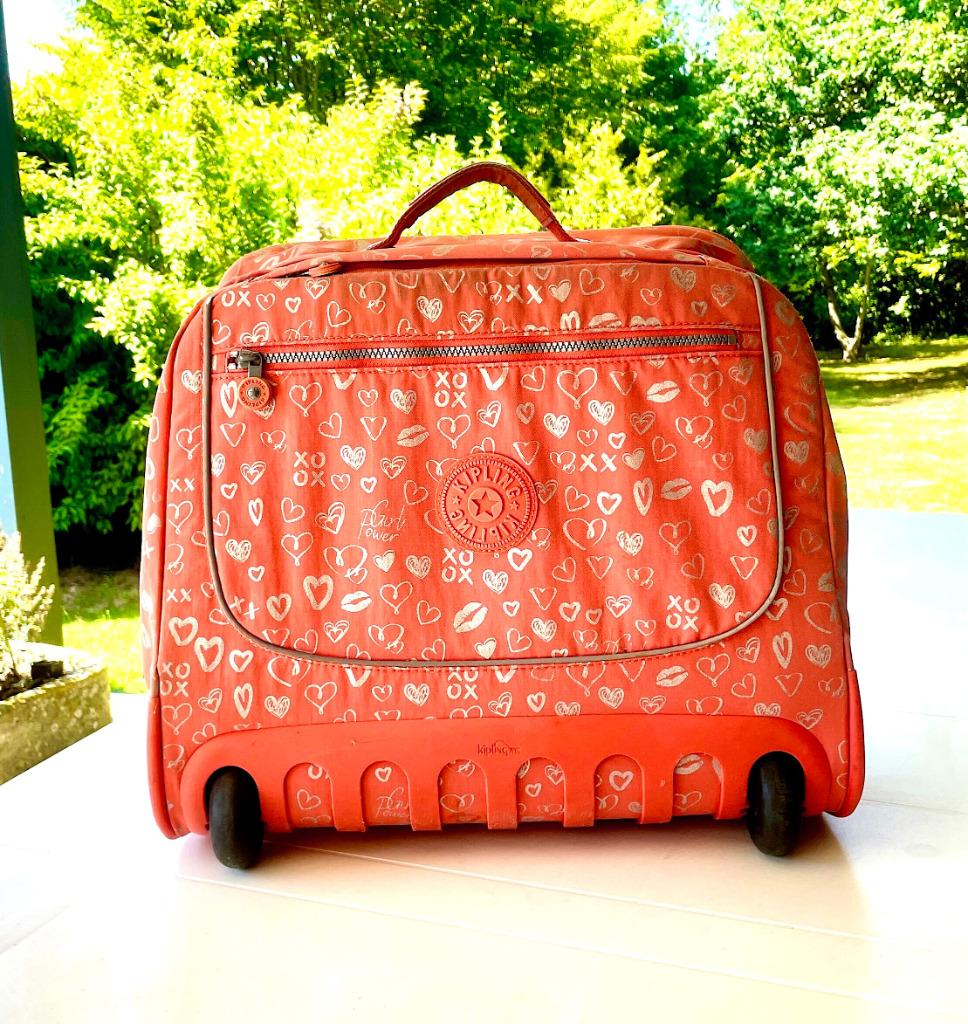 KIPLING Sac à dos ou cartable à roulettes, Enlèvement ou Envoi, 30 à 40 cm, Rose, Utilisé