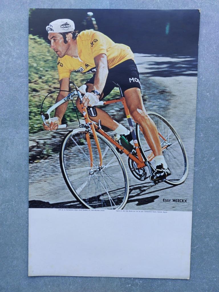 Reclamebord Etablissements Kessels - Eddy Merckx, Verzamelen, Ophalen of Verzenden, Gebruikt, Poster, Plaatje of Sticker