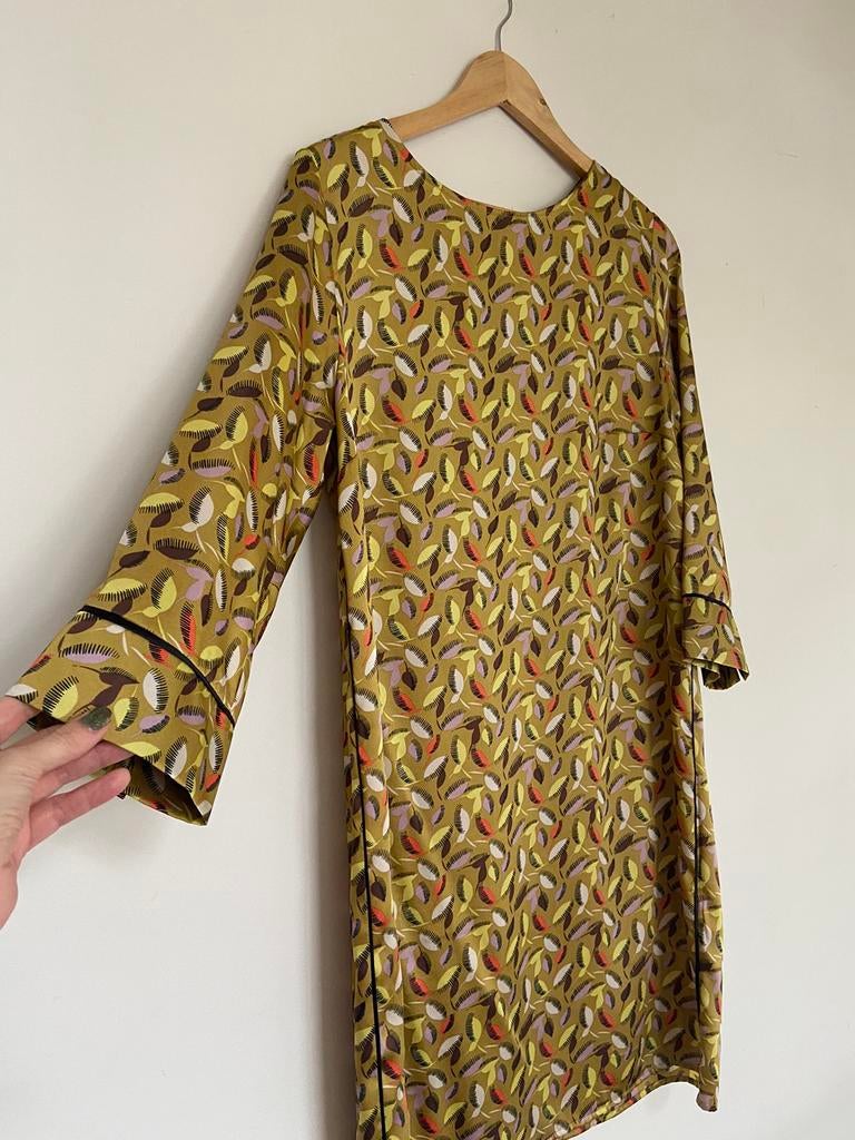 Libelle jurk maat 42, Enlèvement ou Envoi, Comme neuf, Taille 42/44 (L), Brun