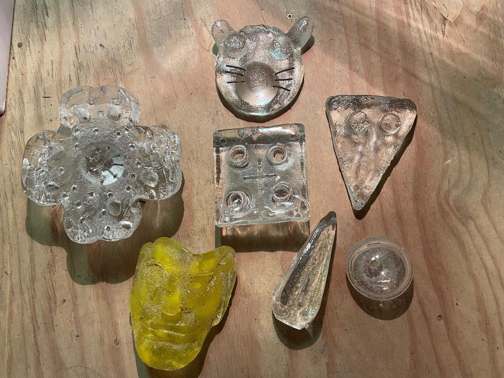 De decoratief glaswerk, Ophalen