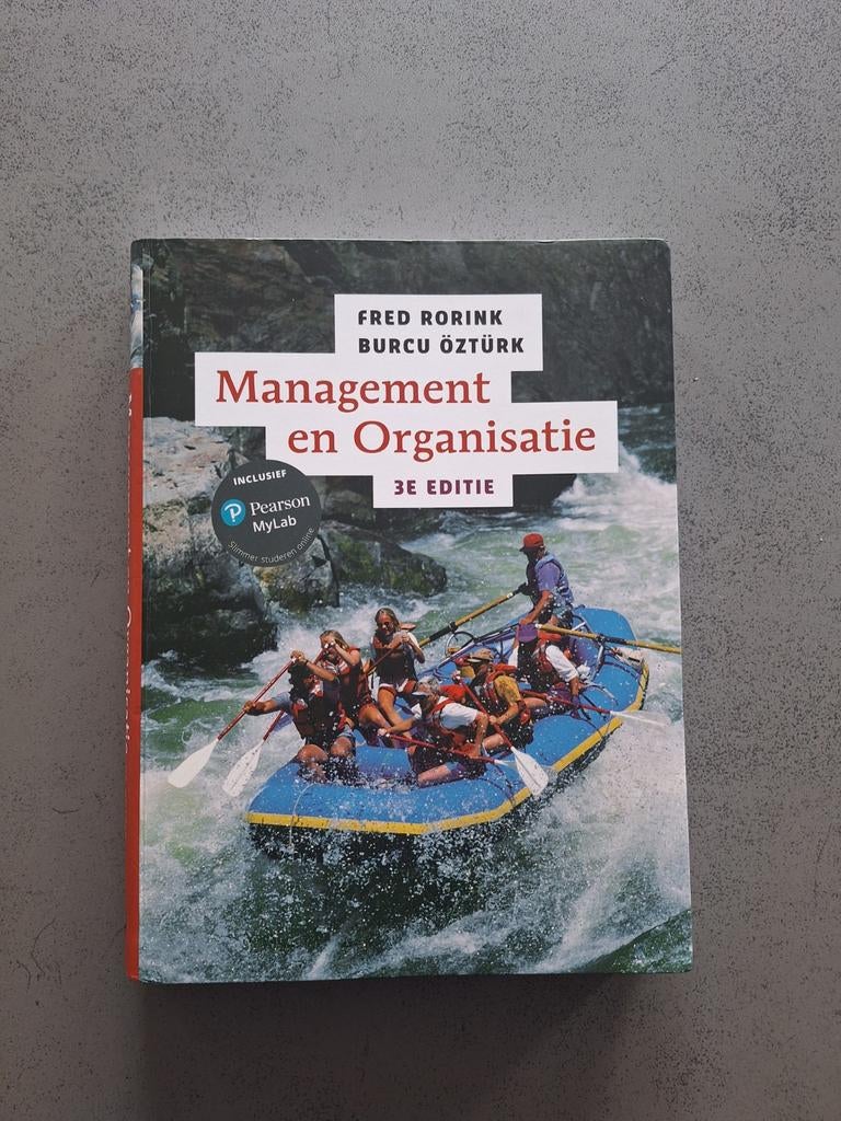Management en Organisatie, 3e editie met MyLab NL toegangsco, Boeken, Ophalen of Verzenden, Nederlands, Fred Rorink; Burcu Öztürk