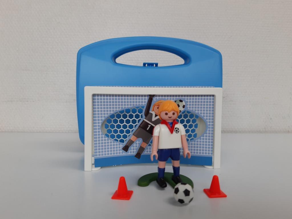 Playmobil voetballer in koffertje 5654, Kinderen en Baby's, Speelgoed | Playmobil, Ophalen of Verzenden, Zo goed als nieuw