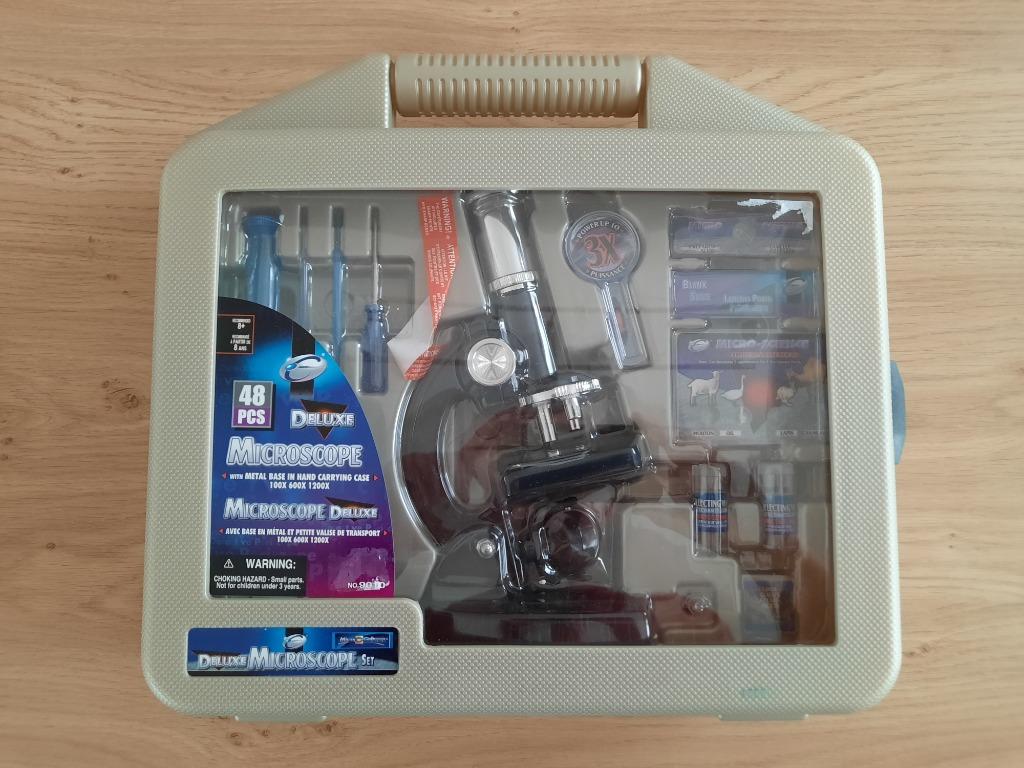 Deluxe Microscoop zwart In Koffertje 48 Stuks, Ophalen of Verzenden, Nieuw, Ontdekken