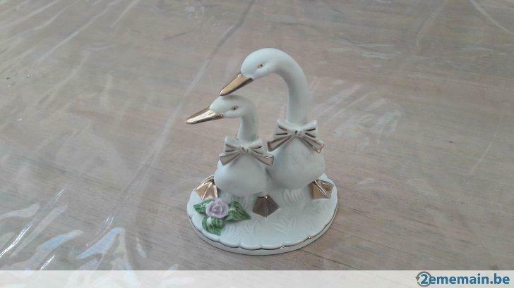 biscuit cygne, Antiquités & Art, Curiosités & Brocante