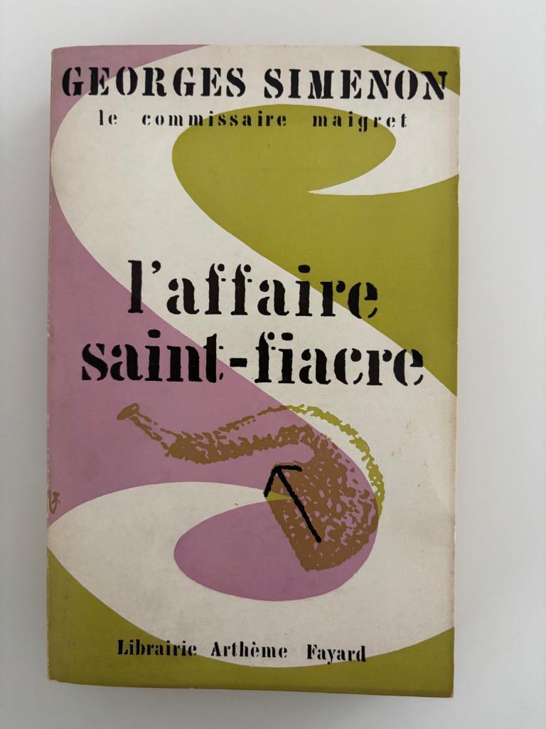 Simenon Maigret l'Affaire Saint-Fiacre - 1962, Enlèvement ou Envoi, Comme neuf, Georges Simenon
