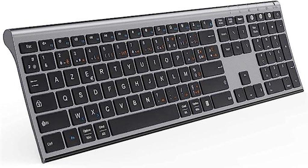 Clavier sans fil ULTRA FIN aluminium Azerty👌🤗🎁💑, Neuf, Azerty, Amazon, Sans fil
