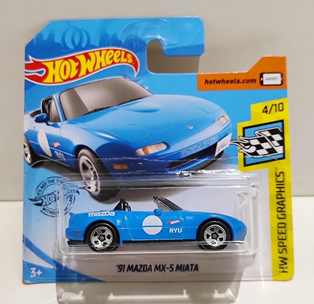 Hot Wheels '91 Mazda MX-5 Miata Blauw (2019), Enlèvement ou Envoi