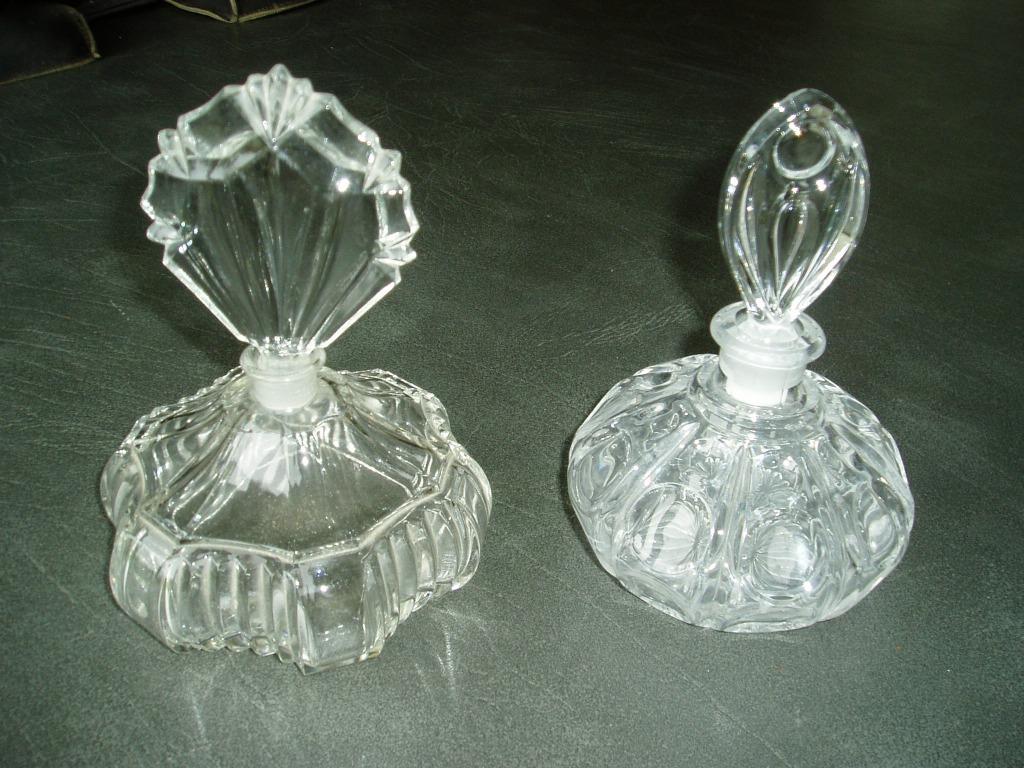 retro glazen geur/parfumflesjes, Ophalen, Huis en Inrichting