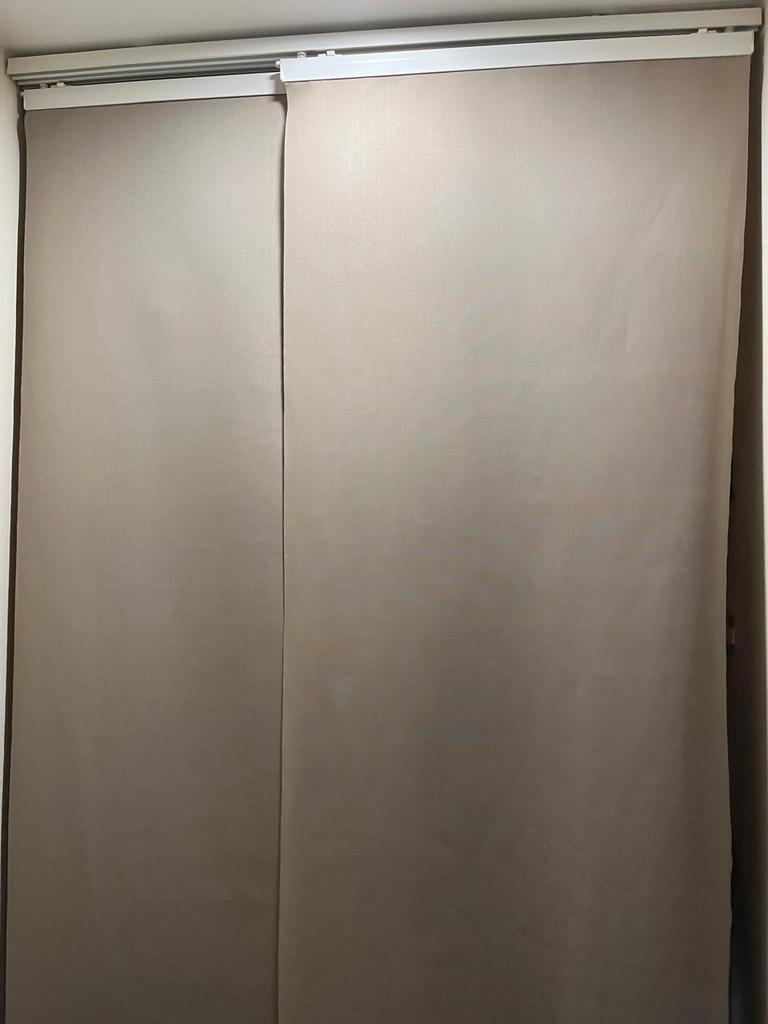 Kit complet 2 panneaux japonais beiges IKEA, Beige, Enlèvement, Utilisé, 200 cm ou plus
