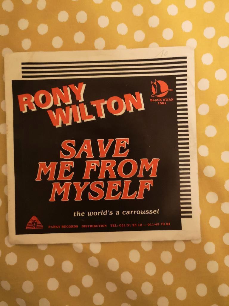 Rony Wilton save me from myself  (post gratuit), Enlèvement ou Envoi, Utilisé, 7 pouces, Pop