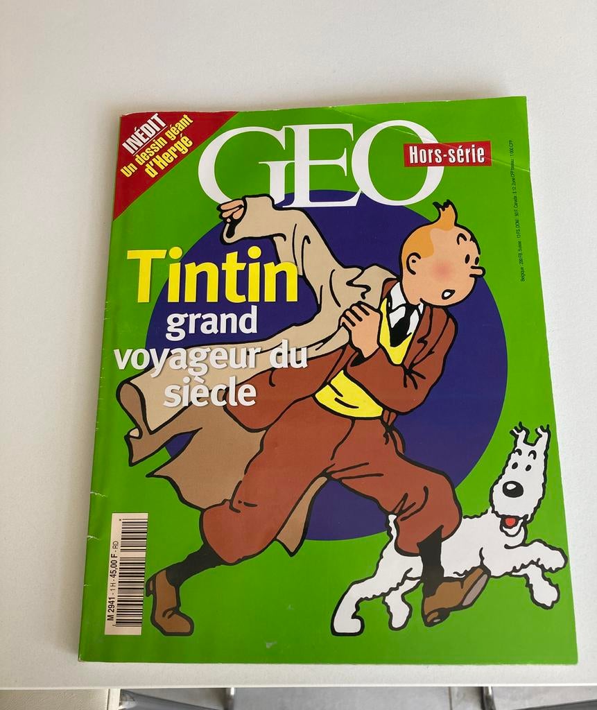 Kuifje magazine Geo compleet met het fries, Ophalen of Verzenden, Kuifje, Gebruikt, Boek of Spel
