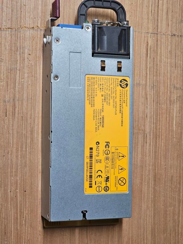 HP 750 W server voeding HSTNS-PL29, Ophalen