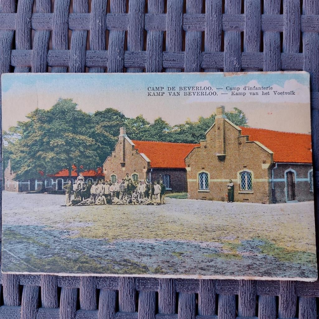 Oude postkaart van het kamp van Beverloo, Verzamelen, Ophalen of Verzenden