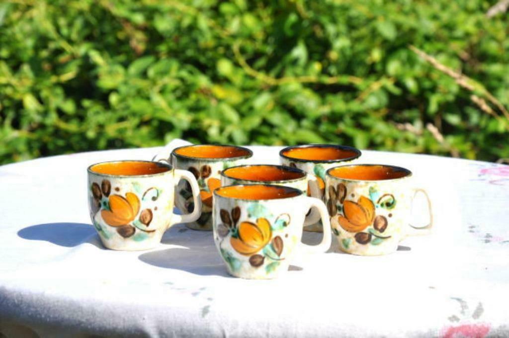 § 6 tasses a café boch decor corfou, Enlèvement ou Envoi