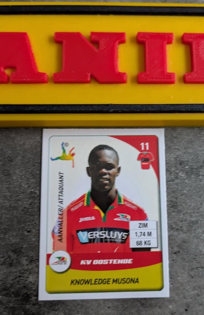 Panini FOOTBALL 2015 5 STICKERS  KV OOSTENDE MERCATO !, Ophalen of Verzenden, Nieuw, Sticker