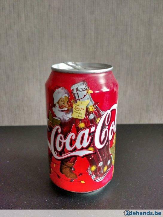 santa coca cola blik, Ophalen of Verzenden, Gebruikt