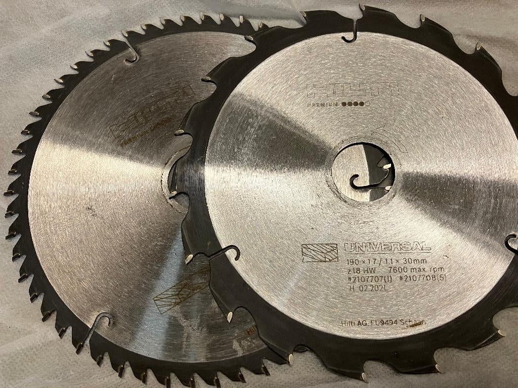 2 HILTI cirkelzaagbladen, Verzenden, Cirkelzaag, Hilti