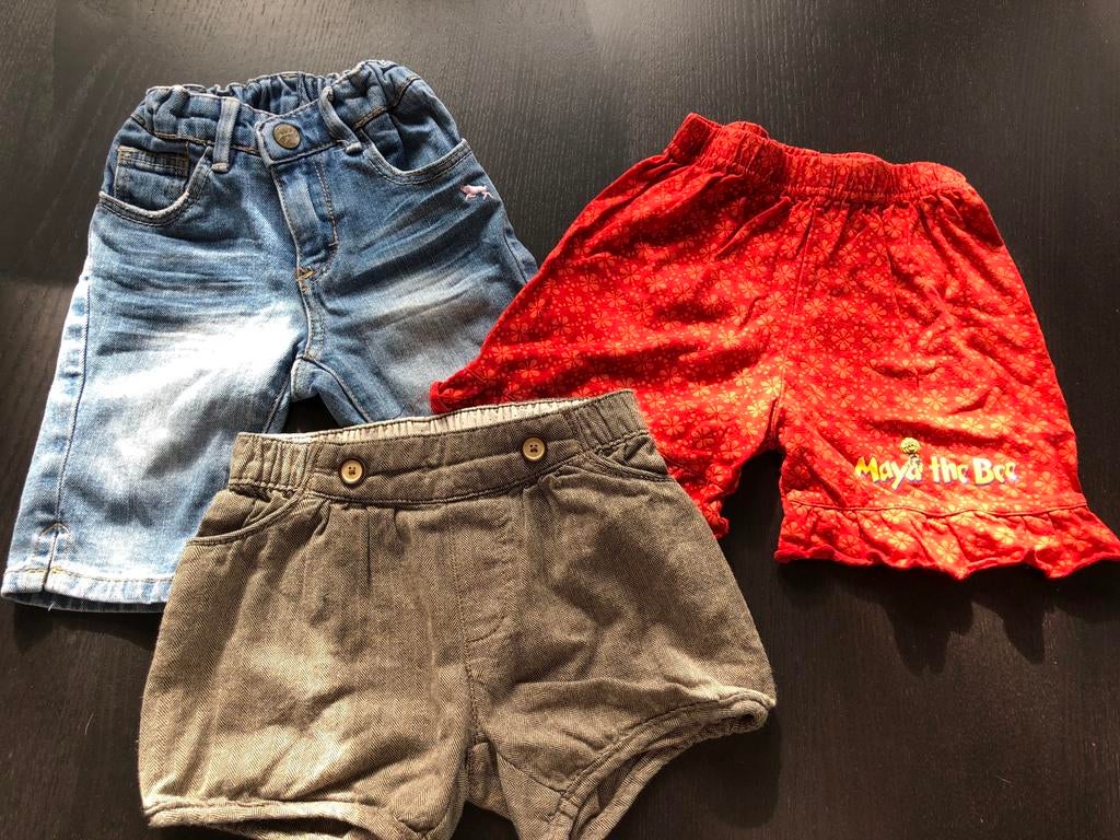 Pakket - meisje - shorts - maat 86, Kinderen en Baby's, Ophalen of Verzenden, Zo goed als nieuw