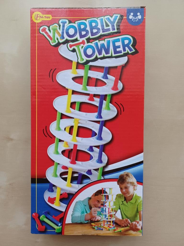 Wiebelende Toren Gezelschapsspel, Kinderen en Baby's, Ophalen of Verzenden, Zo goed als nieuw, Jongen of Meisje