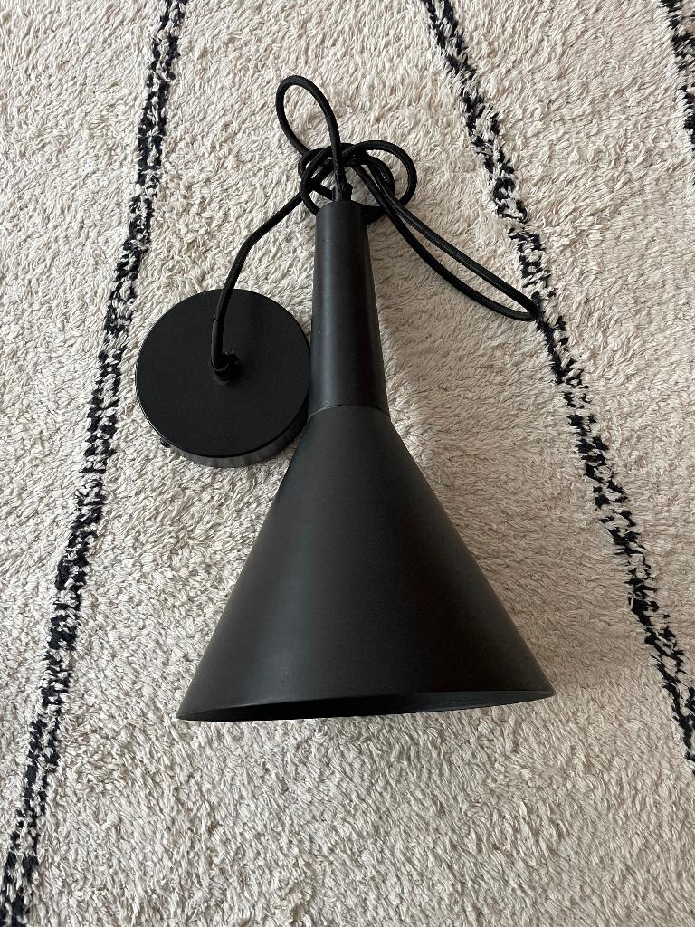 Matzwarte hanglamp ø 19 cm - Maisons du Monde, Modern, industrieel, strak, Nieuw, Ophalen of Verzenden, Metaal