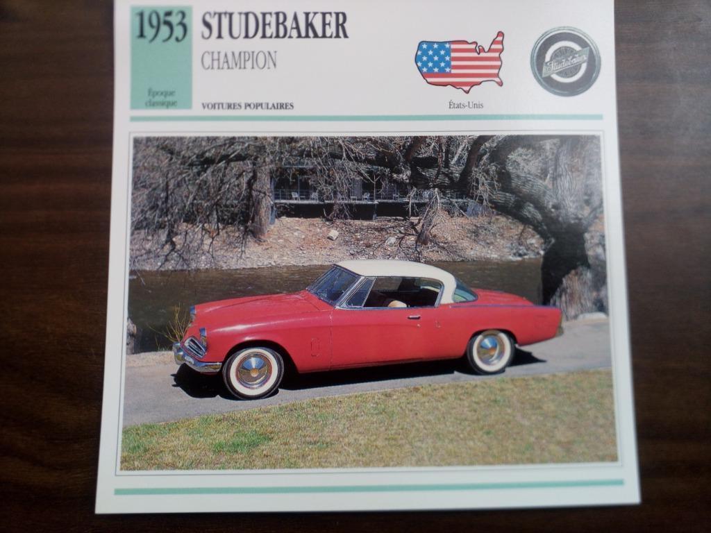 Studebaker - Fiches Edito Service période 1953-1964, Enlèvement ou Envoi, Comme neuf, Voitures