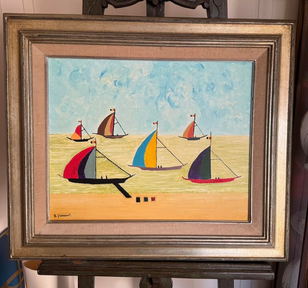 Peinture à l’huile 70x 50 cm, Enlèvement