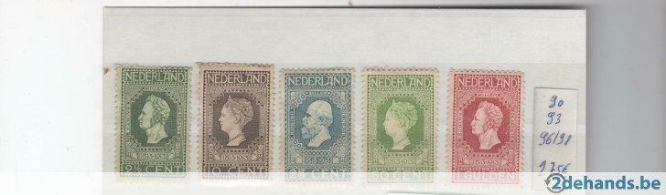 ongestempelde postzegels Nederland, Postzegels en Munten, Ophalen of Verzenden, T/m 1940