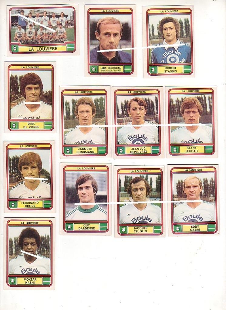 panini / Football 79 / la Louvière / 12 autocollants, Collections, Articles de Sport & Football, Utilisé, Affiche, Image ou Autocollant