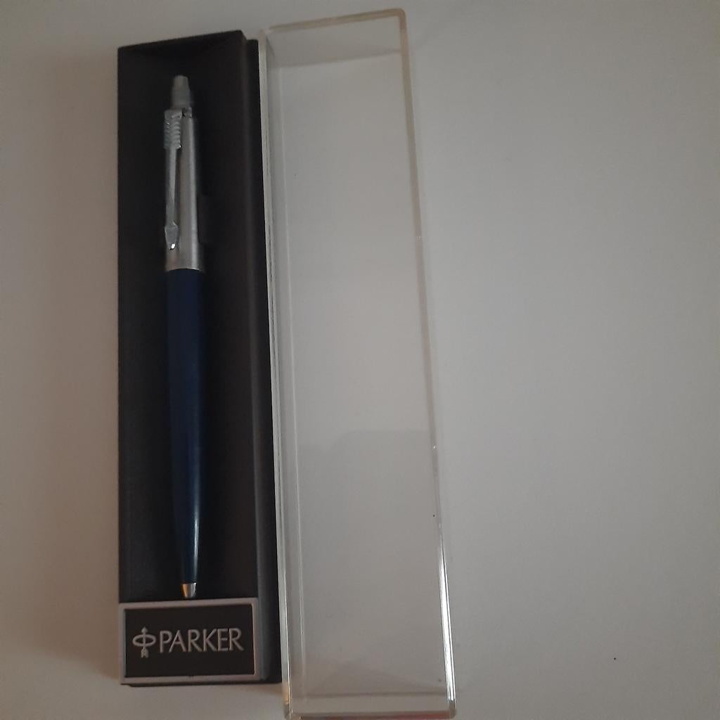 PARKER JOTTER *BLAUW* BOXED* PERFECT*, Ophalen, Met doosje, Zo goed als nieuw, Parker