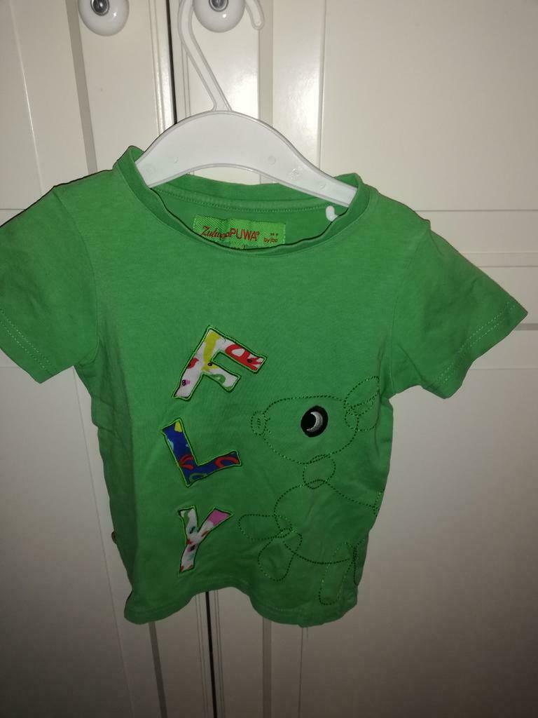 mooie groene T-shirt van Zulupapuwa van JBC in maat 104, Enlèvement ou Envoi, Utilisé, Fille, Chemise ou À manches longues
