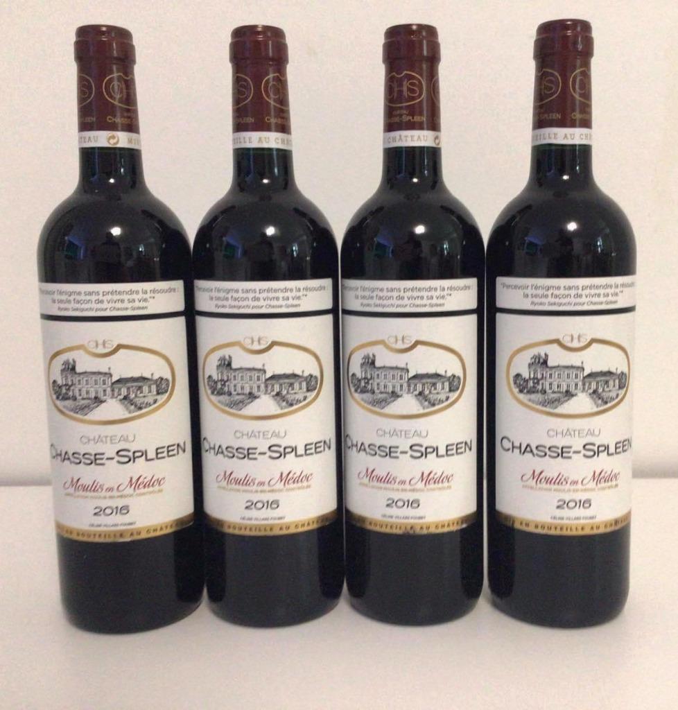 Château Chasse Spleen 2016  Medoc – Moulis. Parfait état.., Neuf, Pleine, Enlèvement, Vin rouge