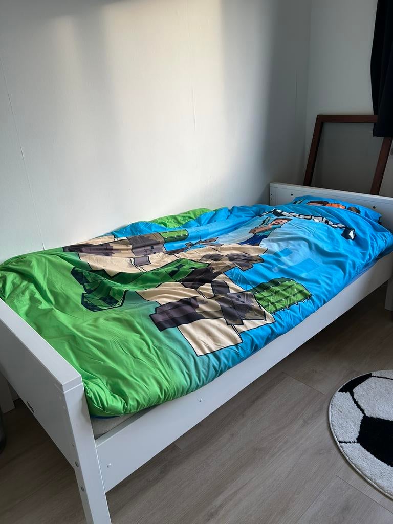 1 persoonsbed Bopita wit, Huis en Inrichting, Ophalen, Gebruikt, Wit