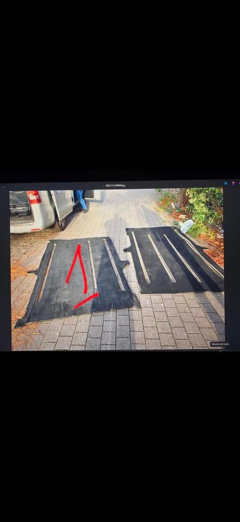 Tapis sol sieges mercedes vito taurer class v 250 300 44, Autos : Pièces & Accessoires, Habitacle & Garnissage, Enlèvement ou Envoi