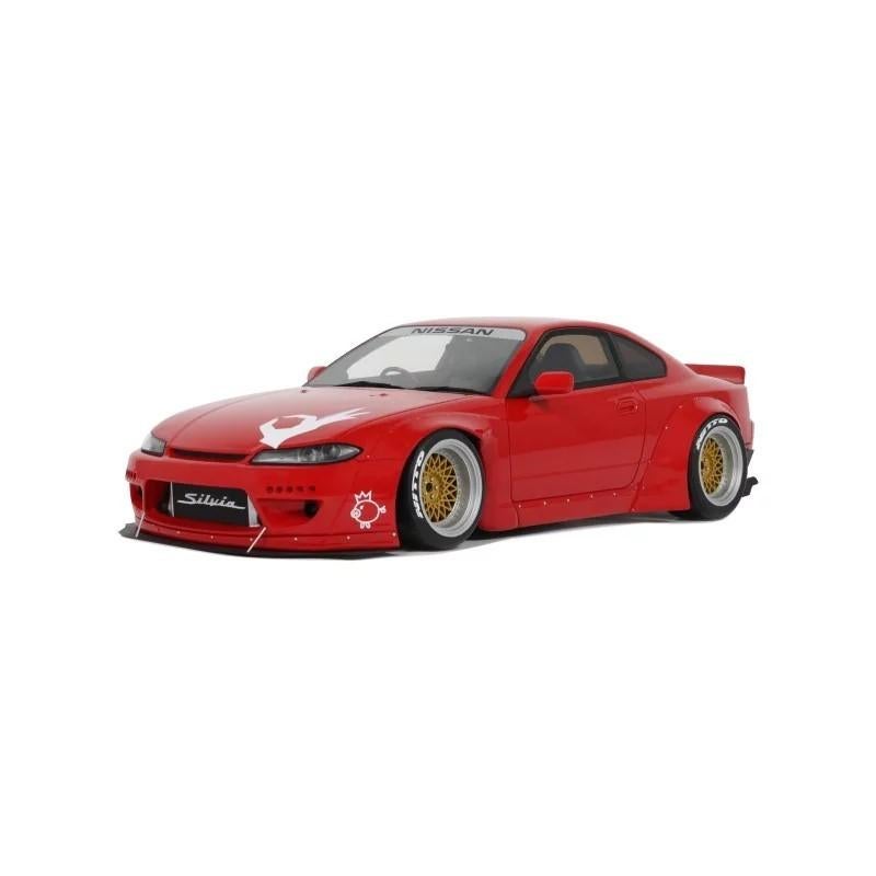 1/18 Otto Rocket Bunny Nissan Silvia S15 Nissan Rood 2014, Ophalen of Verzenden, Nieuw, Auto, OttOMobile
