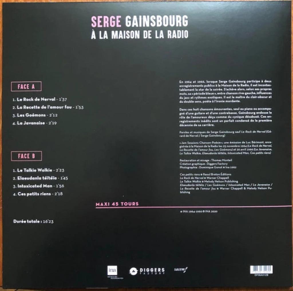 Serge Gainsbourg – À La Maison De La Radio, Enlèvement ou Envoi, Neuf, dans son emballage, 12 pouces, Pop