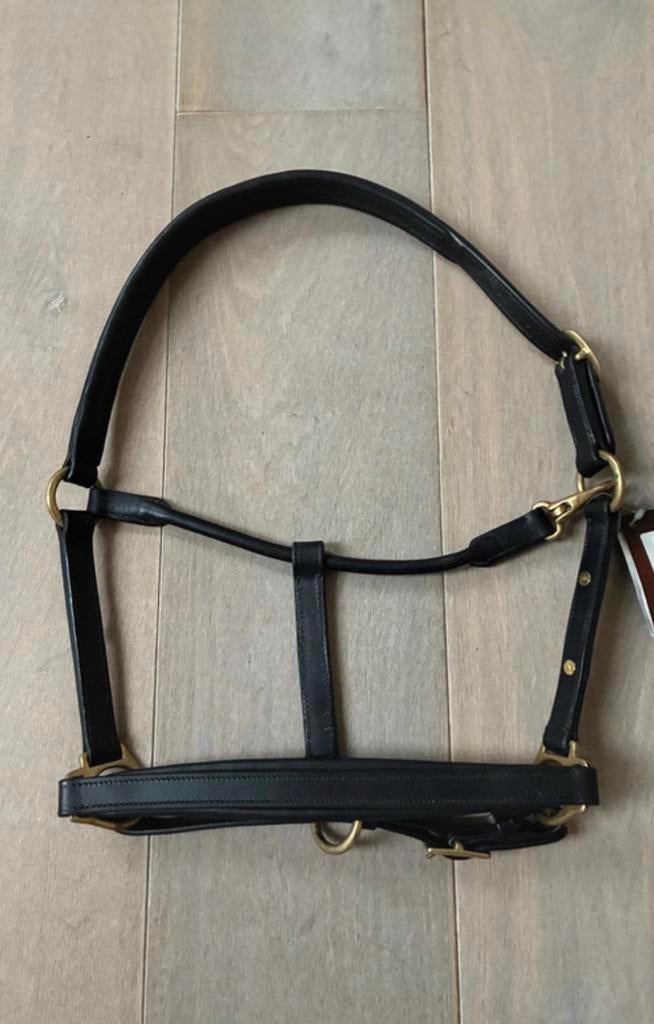 1x lederen halster Lj Leathers maat Pony zwart, Dieren en Toebehoren, Ophalen of Verzenden, Nieuw