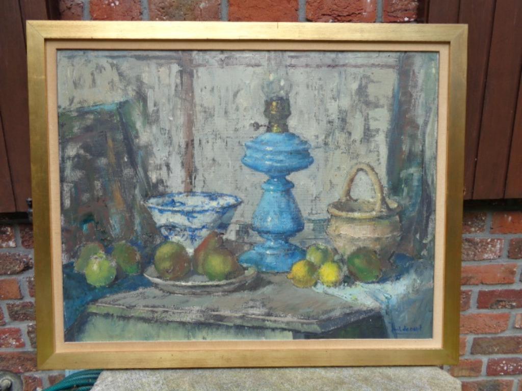 Schilderij van Juul de Cort , afmetingen 100 x 80 cm, Enlèvement