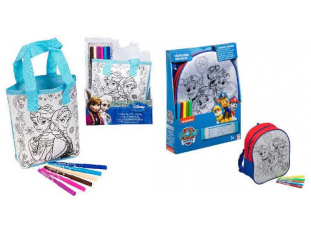Frozen Kleur je eigen Tas OF Paw Patrol Rugzak  15€ NU 8€ !, Ophalen of Verzenden, Nieuw, Knutselen