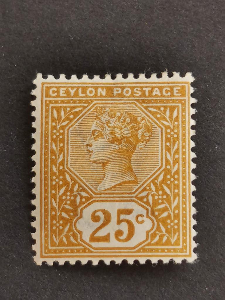 Ceylon 1886 - Koningin Victoria *, Ophalen of Verzenden, Postfris, Zuid-Azië