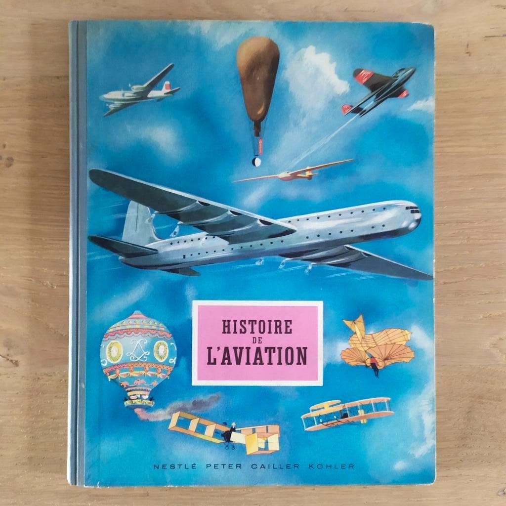 Histoire de l'aviation chromos Nestlé complet 1948, Ophalen of Verzenden, Gelezen, Plaatjesalbum
