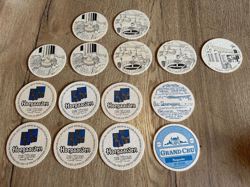 Bierviltjes Hoegaarden, Verzamelen, Biermerken, Ophalen of Verzenden, Gebruikt, Viltje(s), Overige merken