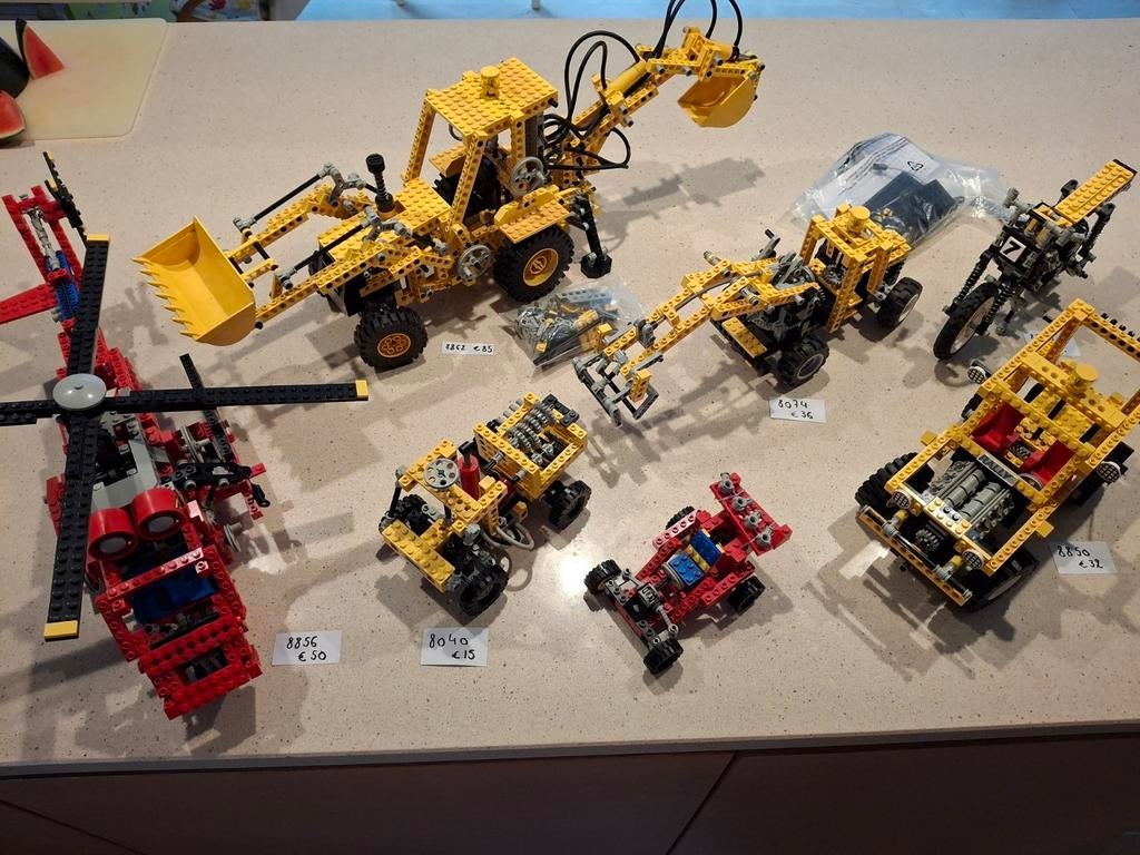 Lego technic vintage 8862, 8856, 8074, 8850 etc., Kinderen en Baby's, Speelgoed | Duplo en Lego, Gebruikt, Lego, Ophalen of Verzenden