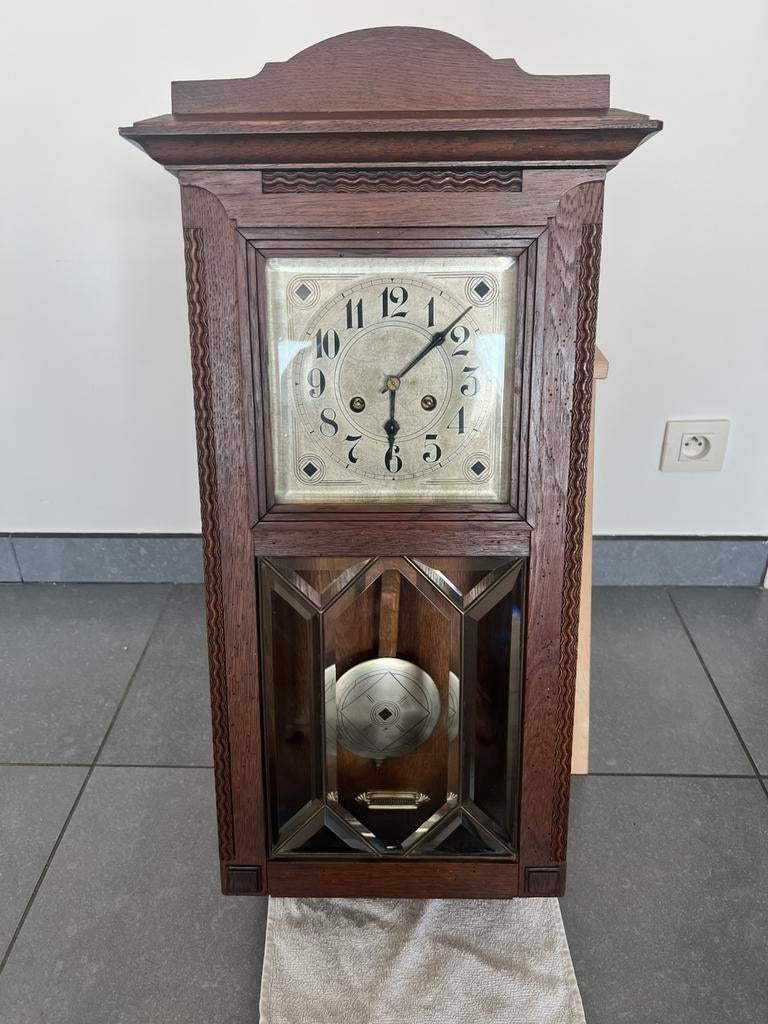 Gereviseerde Junghans Breslau Regulateur 1910, Antiek en Kunst, Ophalen