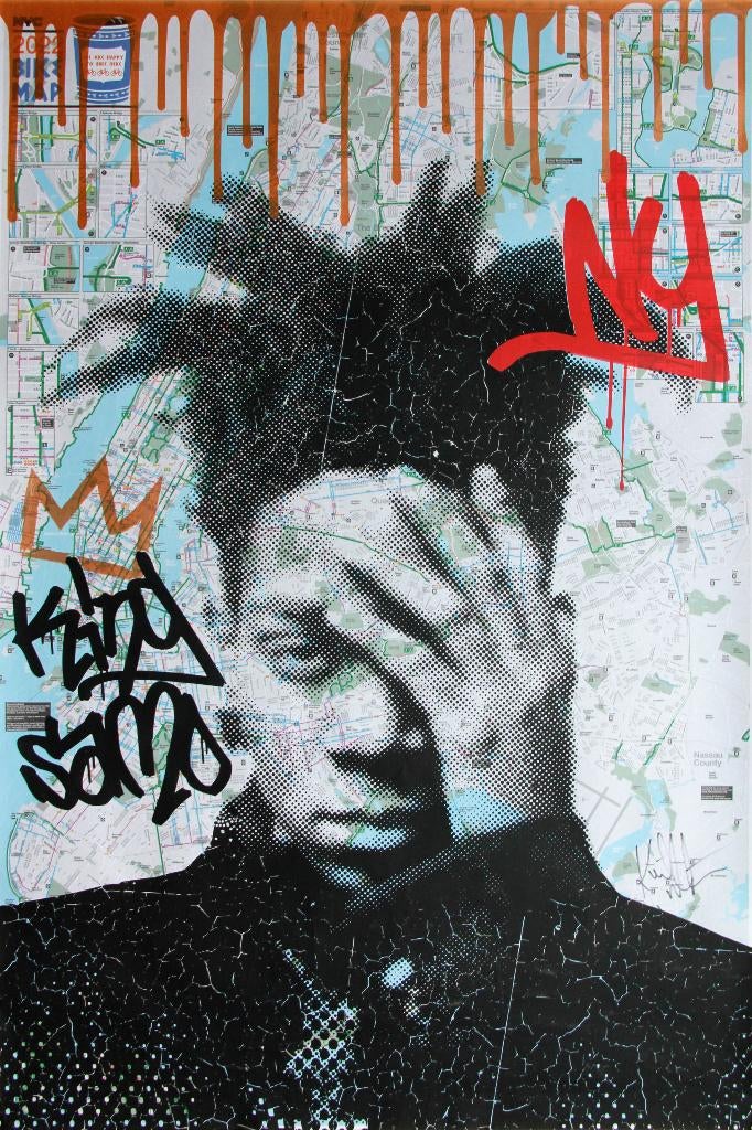 Sérigraphie « Jean-Michel Basquiat » de K D Materne, Antiquités & Art, Art | Peinture | Moderne, Envoi